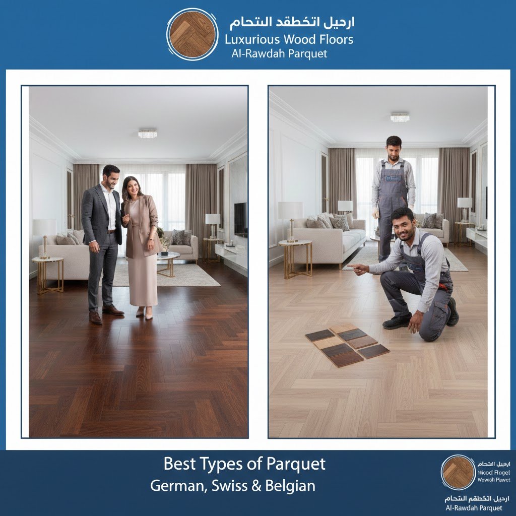 فني تركيب باركيه ألماني وسويسري وبلجيكي بالكويت