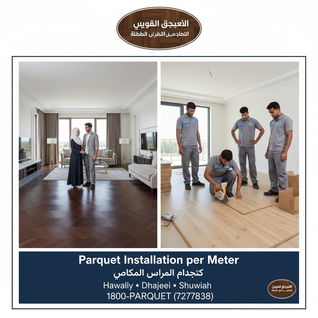 اسعار تركيب الباركيه بالمتر في حولي والضجيج والشويخ